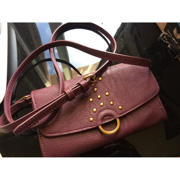 Burgundy Crossbody Wallet - Picture 1 of 7